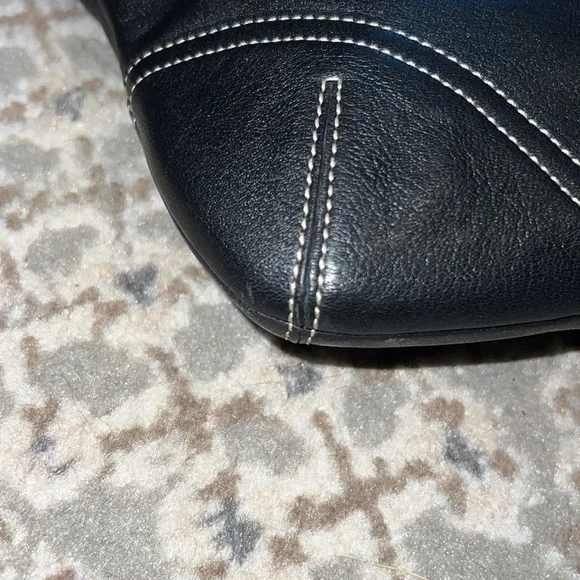 Vintage Coach Soho Legacy Slim Hippie 9549 black Leather - Picture 7 of 8